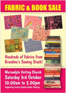 Fabric and Book Sale